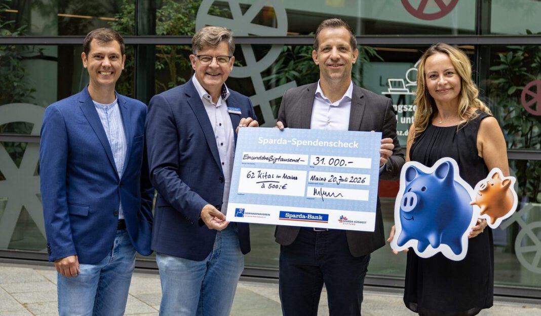 Mainz erhält 31.000 Euro für städtische Kitas vom Gewinnsparverein