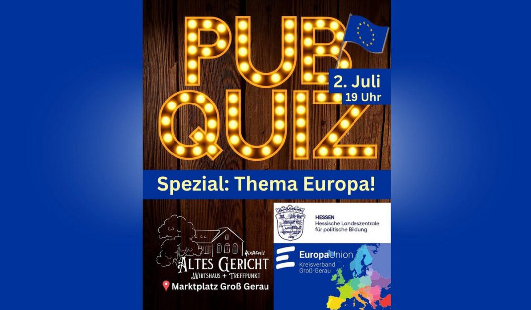 Pub Quiz in Groß Gerau prüft Wissen über Europa